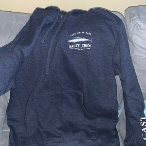 Navy Blue Salty Crew Hoodie- lightly worn